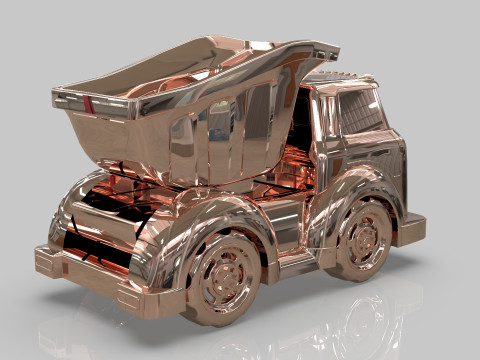 Dump Truck Cartoon Vehicle Modelo 3D