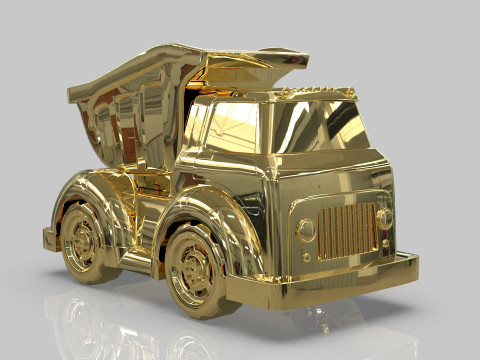 Dump Truck Cartoon Vehicle Modelo 3D