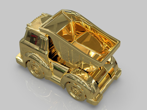 Dump Truck Cartoon Vehicle Modelo 3D
