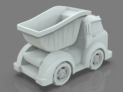 Dump Truck Cartoon Vehicle Modelo 3D