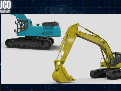 Koparka hydrauliczna Caterpillar 345BL Model 3D