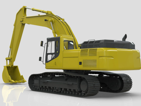 Caterpillar 345B L Hidraulic Excavator 3D Model