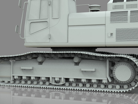 Caterpillar 345B L Hidraulic Excavator 3D Model