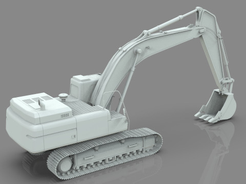 Caterpillar 345B L Hidraulic Excavator 3D Model