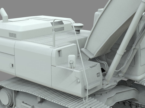 Caterpillar 345B L Hidraulic Excavator 3D Model