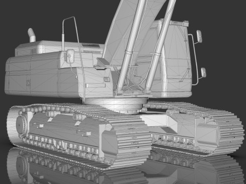 Caterpillar 345B L Hidraulic Excavator 3D Model