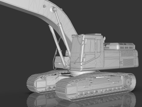 Caterpillar 345B L Hidraulic Excavator 3D Model