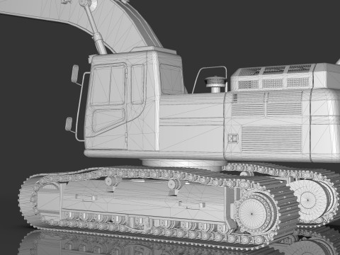 Caterpillar 345B L Hidraulic Excavator 3D Model