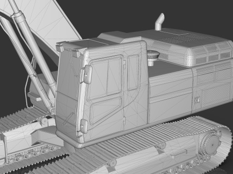 Caterpillar 345B L Hidraulic Excavator 3D Model