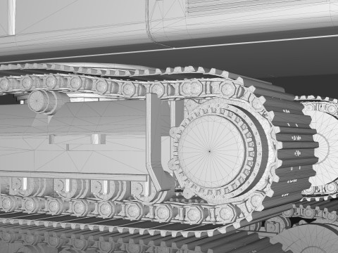Caterpillar 345B L Hidraulic Excavator 3D Model