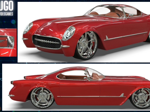 1953 Chevrolet Corvette TwelveAir 3D 모델