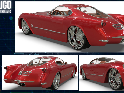 1953 Chevrolet Corvette TwelveAir 3Dモデル