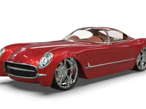 1953 Chevrolet Corvette TwelveAir 3Dモデル