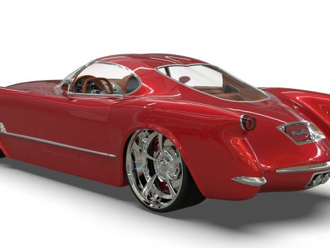 1953 Chevrolet Corvette TwelveAir 3Dモデル