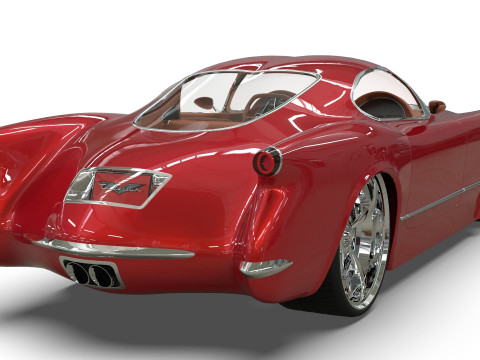 1953 Chevrolet Corvette TwelveAir 3Dモデル