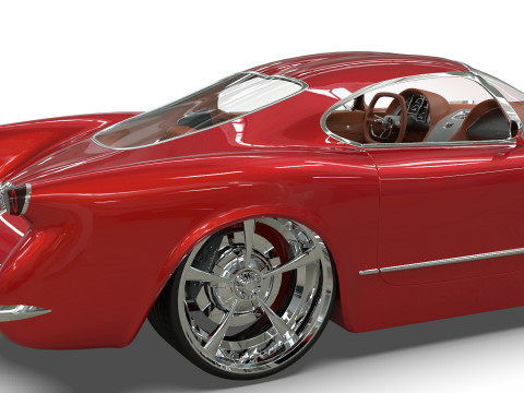 1953 Chevrolet Corvette TwelveAir 3Dモデル