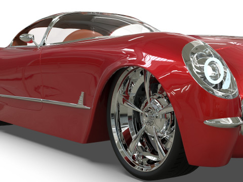 1953 Chevrolet Corvette TwelveAir 3Dモデル