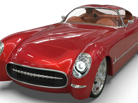 1953 Chevrolet Corvette TwelveAir 3Dモデル