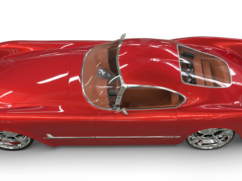1953 Chevrolet Corvette TwelveAir 3Dモデル