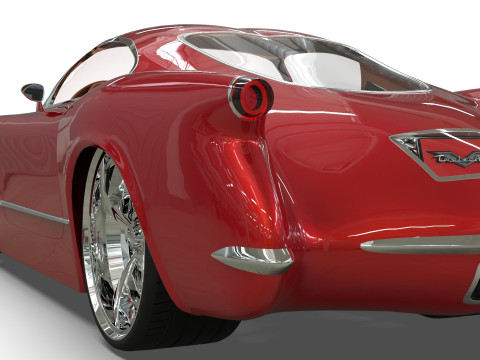 1953 Chevrolet Corvette TwelveAir 3Dモデル