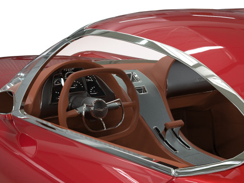 1953 Chevrolet Corvette TwelveAir 3Dモデル