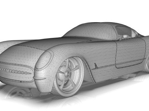 1953 Chevrolet Corvette TwelveAir 3Dモデル