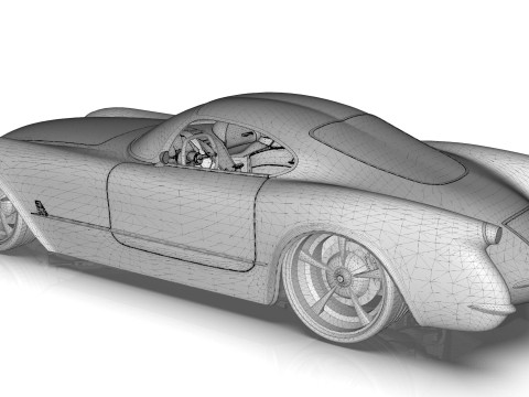 1953 Chevrolet Corvette TwelveAir 3Dモデル