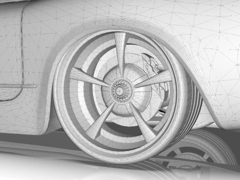 1953 Chevrolet Corvette TwelveAir 3Dモデル