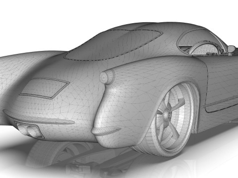 1953 Chevrolet Corvette TwelveAir 3Dモデル