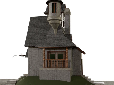Haunted House 3D Model