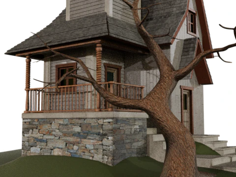 Haunted House 3D Model