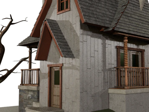 Haunted House 3D Model