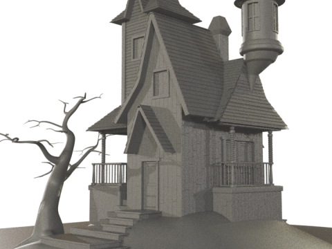 Haunted House 3D 模型