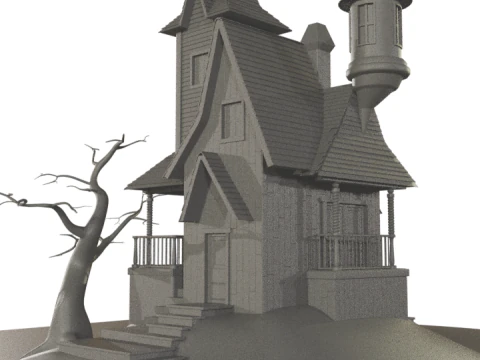 Haunted House 3D Model