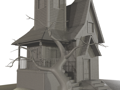 Haunted House 3D 模型