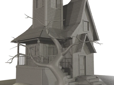 Haunted House 3D Model