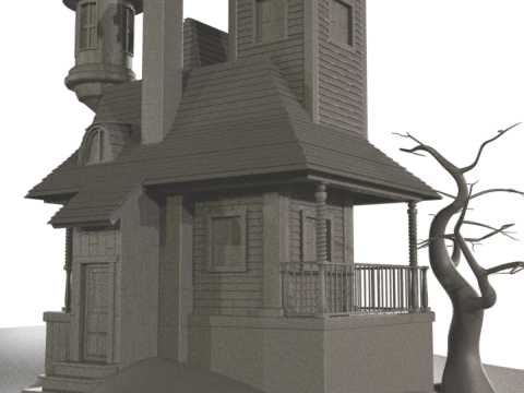 Haunted House 3D 模型