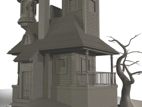 Haunted House 3D Model