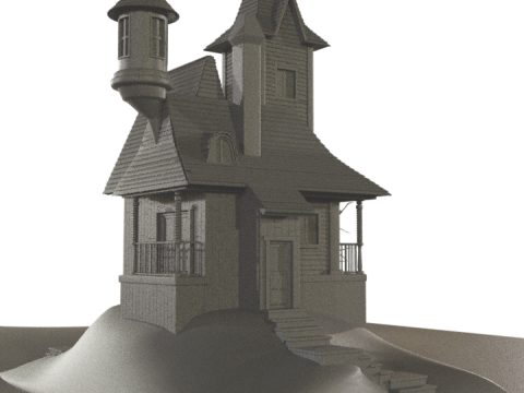 Haunted House 3D 模型