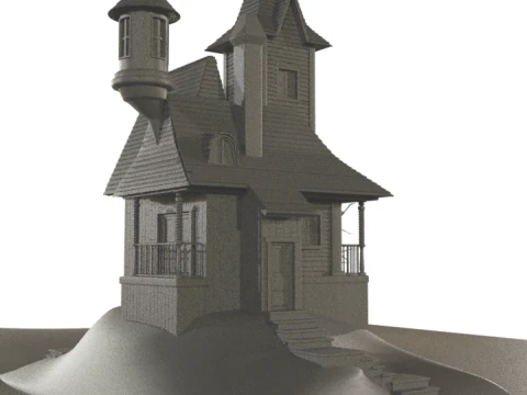 Haunted House 3D Model