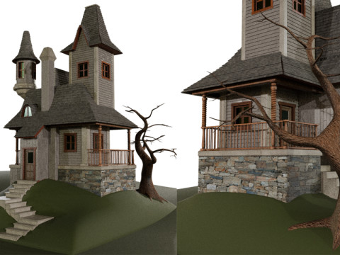 Haunted House 3D 模型