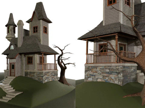 Haunted House 3D Model