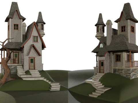 Haunted House 3D Model