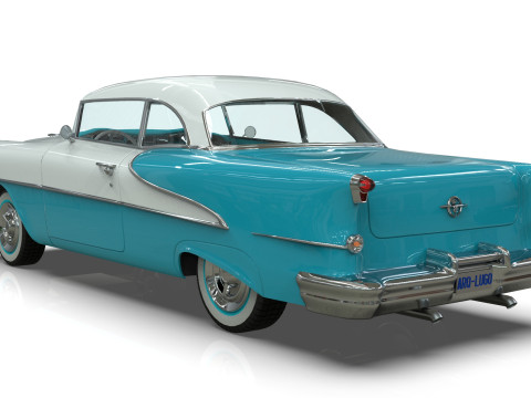Oldsmobile 88 Coupe 1955 Low-poly 3Dモデル