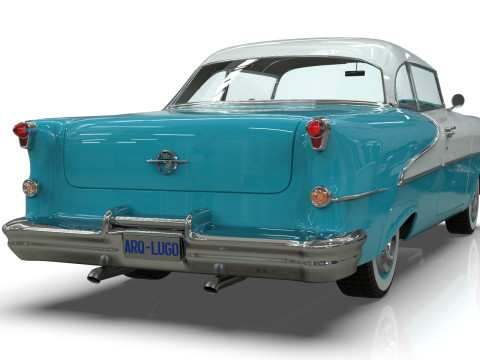 Oldsmobile 88 Coupe 1955 Low-poly 3Dモデル