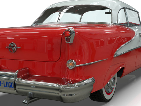 Oldsmobile 88 Coupe 1955 Low-poly 3Dモデル