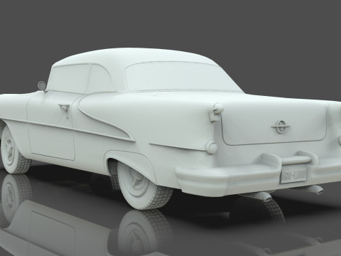 Oldsmobile 88 Coupe 1955 Low-poly 3Dモデル