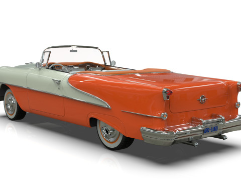 Oldsmobile 88 Convertible 1955 Low-poly 3D मॉडल