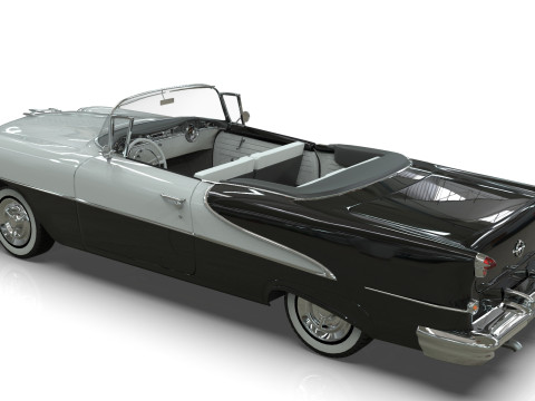 Oldsmobile 88 Convertible 1955 Low-poly 3D मॉडल