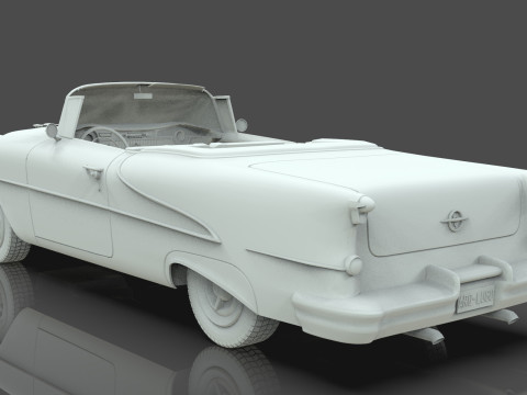 Oldsmobile 88 Convertible 1955 Low-poly 3D मॉडल